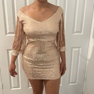 Sparkly Rose Gold dress